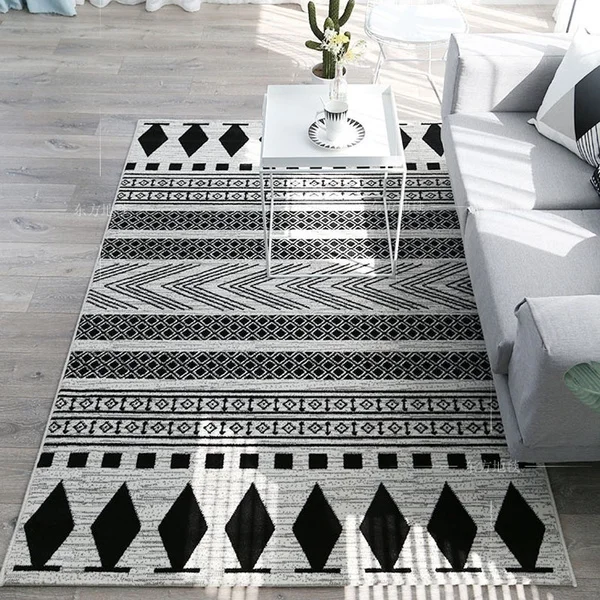 Moroccan Area Rugs for Bedroom Bedside Nordic Print Soft Flannel Floor Mat Washable Non-Slip Kitchen Door Home Decor Carpets | Дом и сад