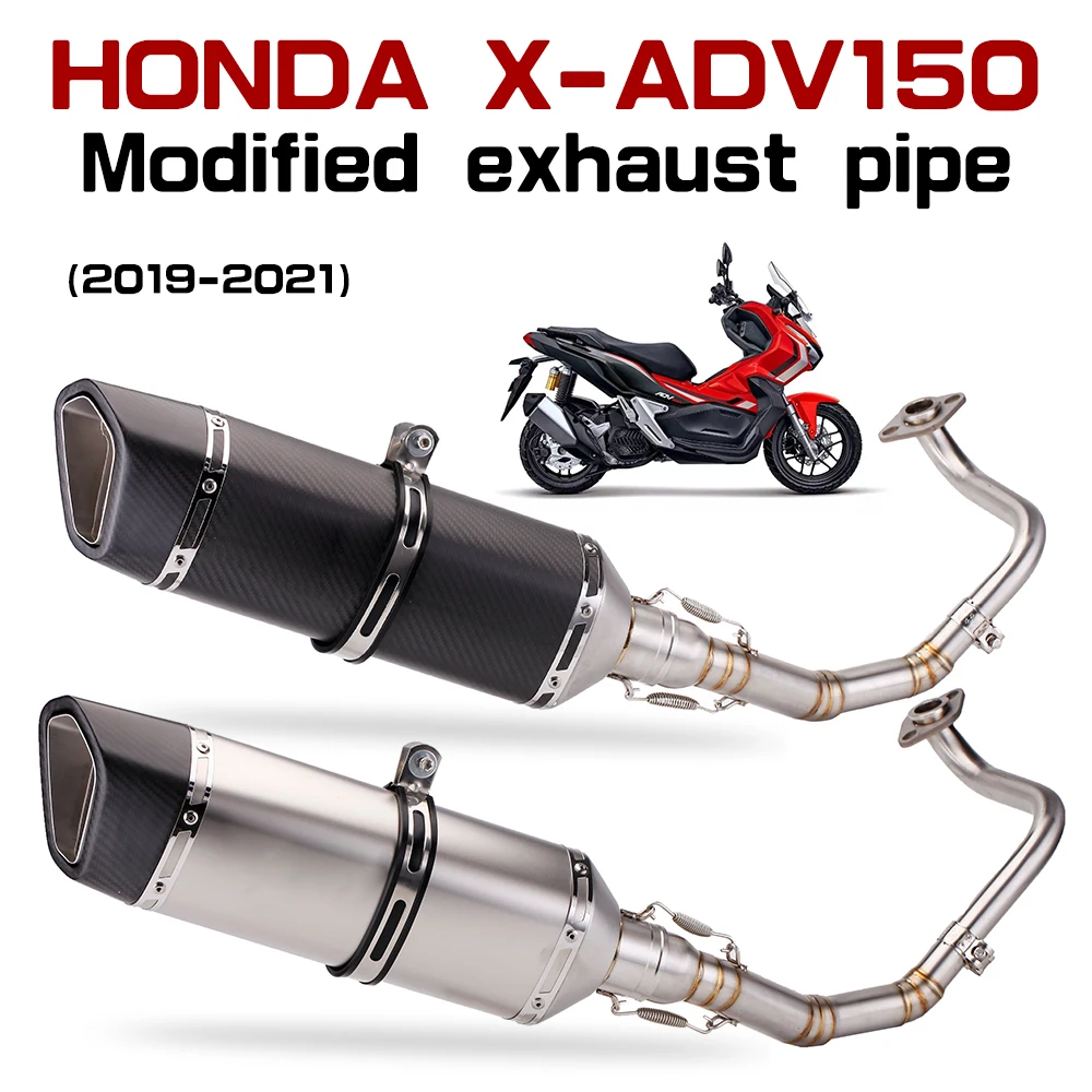 Slip on for honda X-ADV 150 x adv150 motorcycle exhaust modified front stainless 51mm middle connecting tube