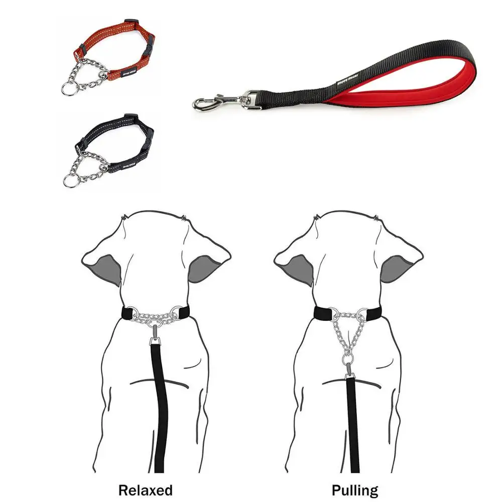 Короткий поводок для собаки с удобной мягкой ручкой средних и больших собак