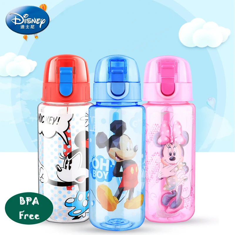 Disney Children's Cup Fashion Cartoon Hand Cup Tritan BPA Free Gift Student Straight Drink Cup
