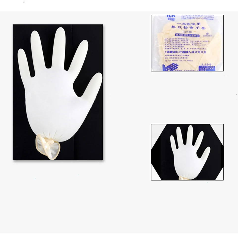 

10Pcs Disposable Rubber Tattoo Gloves Individual Waterproof Non-toxic Tattoo Latex Gloves Finger Protector Tattoo Machine Supply