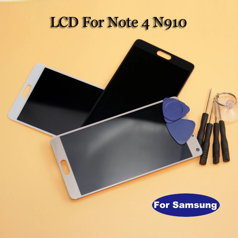 Замена ЖК дисплея для Samsung Galaxy Note 4 Note4 N 910 N910A N910F дисплей сенсорный дигитайзер