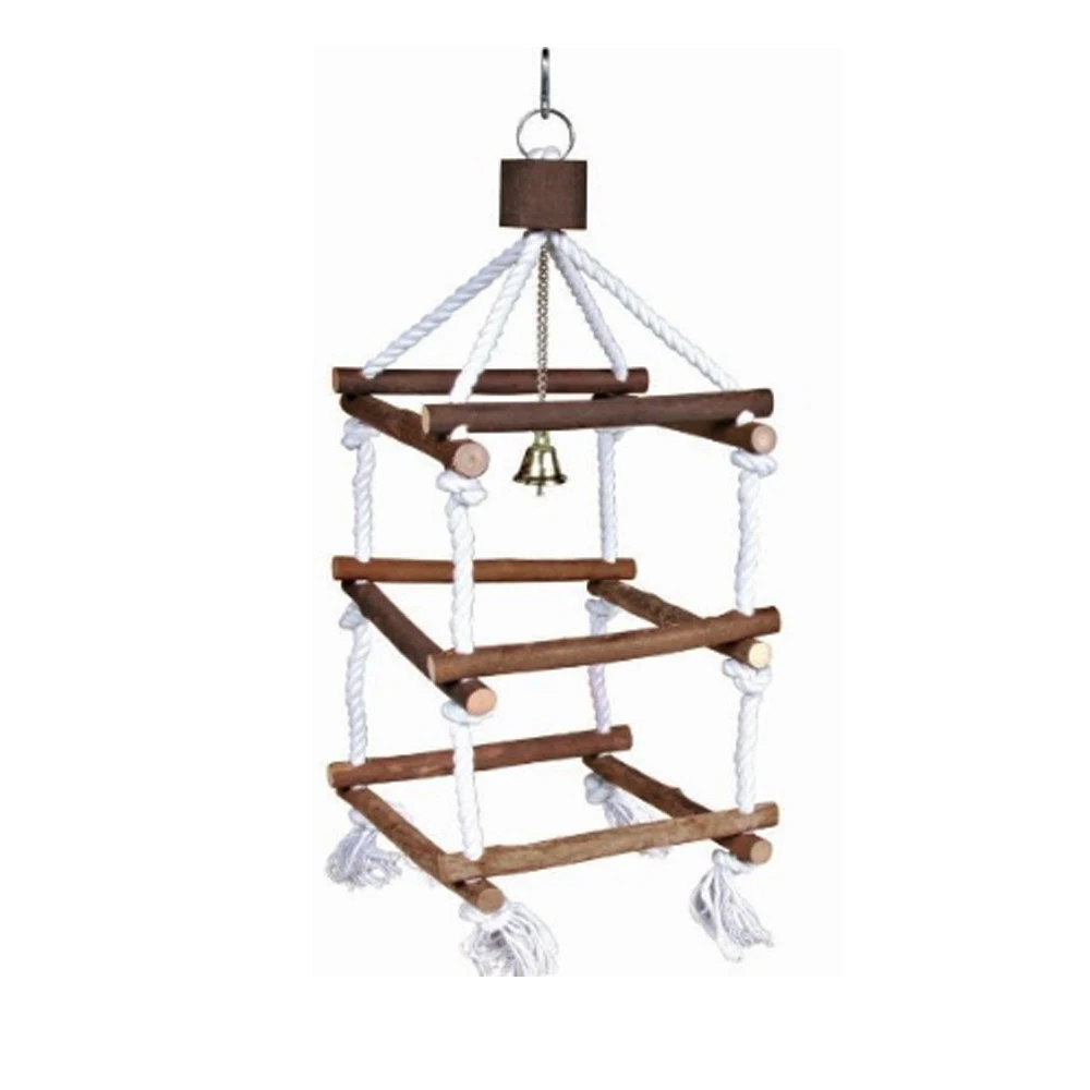 Попугай жевательные скалолазание игрушки Witn Bells забавные птицы подвесная