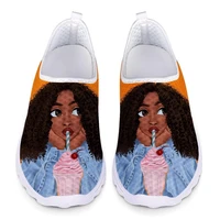 women african girl mesh flat shoes ladies slip on sewing solid flats shoe femlae fashion casual footwear woman breathable summer
