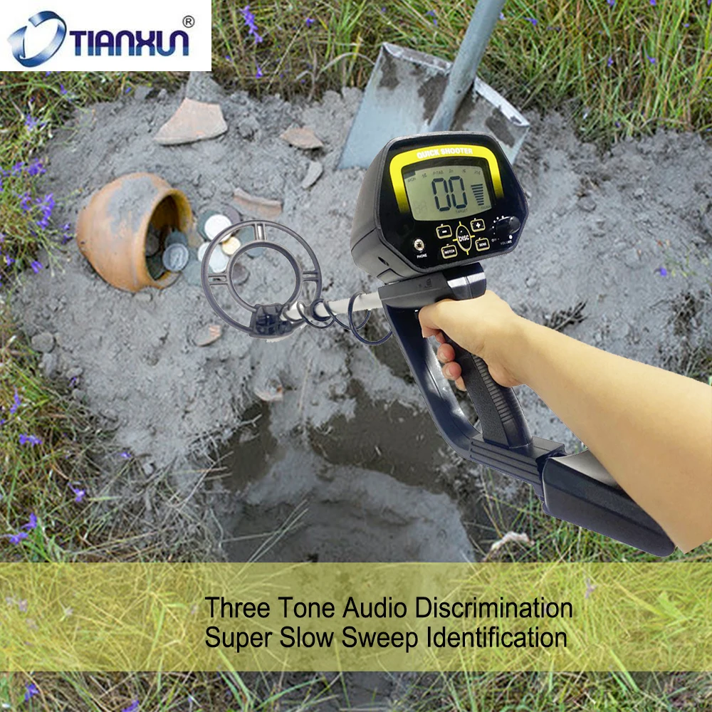 Подземный металлоискатель MD4060 Высокочувствительный портативный детектор для