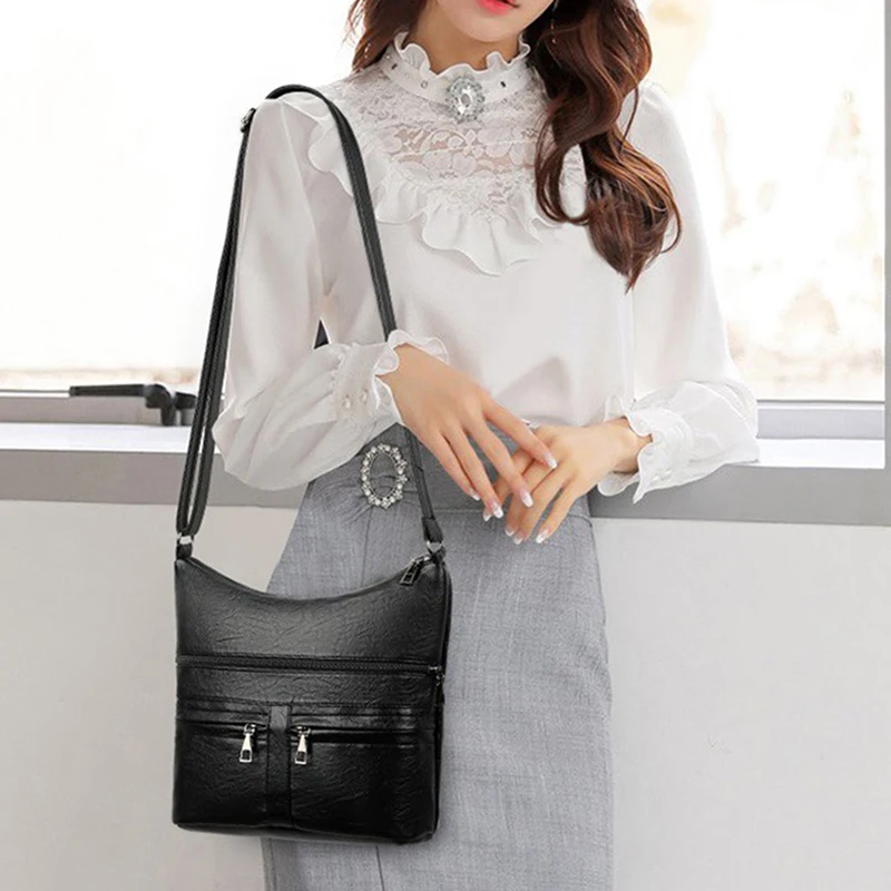 

Женская многофункциональная сумка через плечо из искусственной кожи