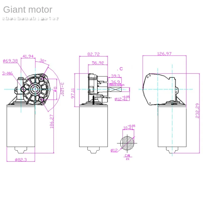 130 Вт 150 200 червячный редуктор высокая мощность 24 В |
