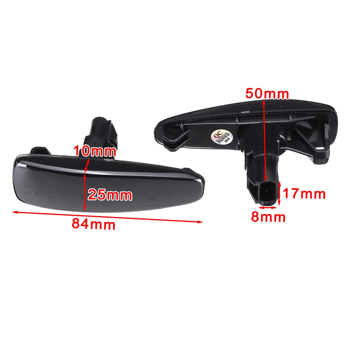 

2pcs Dynamic LED Fender Side Marker Turn Signal Lights 8351A001 For Mistubish Lancer EVO X 2008-2018