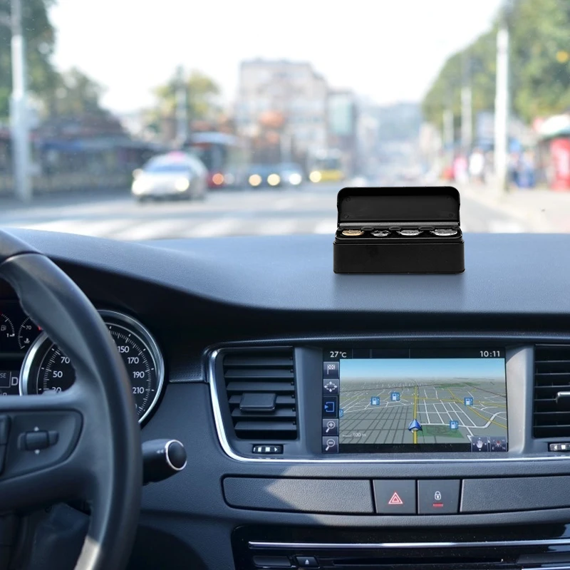 Коробка для хранения монет в автомобиле аксессуары интерьера карманный