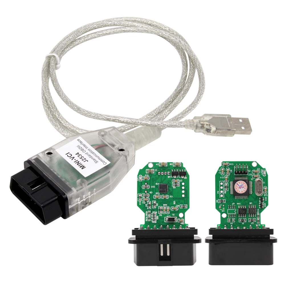 Mini VCI V15.00.028 J2534 для Toyota TIS Techstream Автомобильные диагностические кабели и разъемы