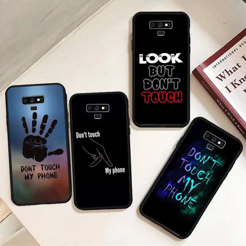 

Funny design do not touch my phone Phone Case For Samsung A50 A51 A71 A20E A20S S10 S20 S21 S30 Plus ultra 5G M11 funda cover