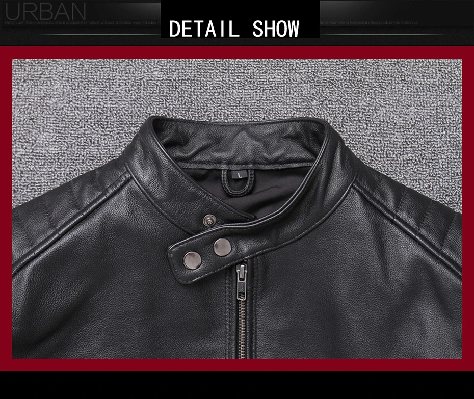 Chaqueta cuero hombre куртка кожаная куртка популярная мужская куртка из натуральной кожи тонкая байкерская куртка крутая 19037-5