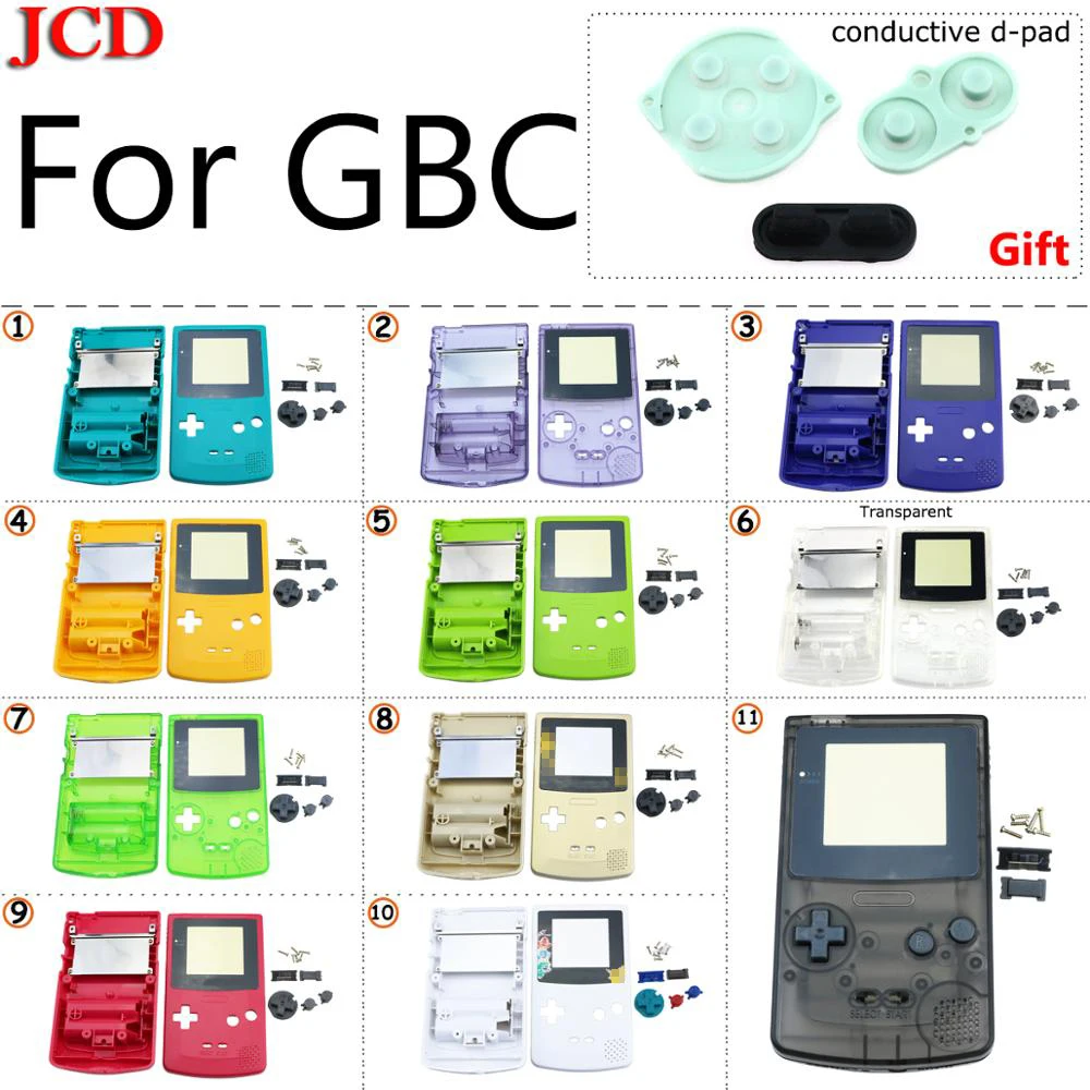 JCD Новинка для GBC полный корпус корпуса чехол Nintendo Ремонт Gameboy цветная часть