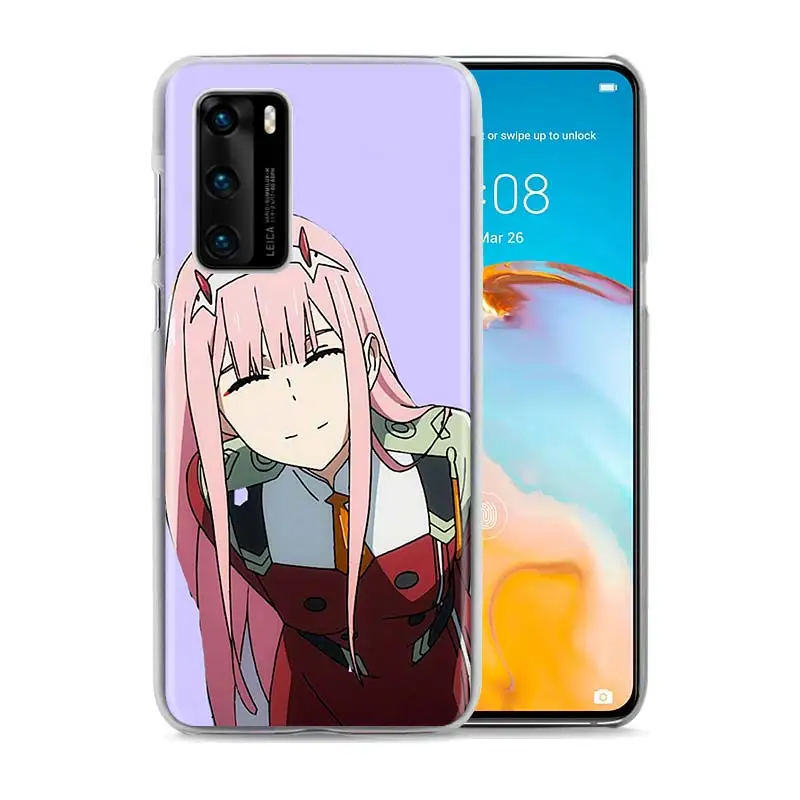 Чехол для телефона Huawei P30 Lite P20 P40 Pro + P Smart 2020 Z Жесткий Zero Two Dance|Бамперы| |
