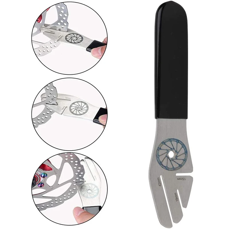 

Smooth Chamfer Designed Bicycle Disc Brake Repair Tool, Bike Disc Correction Wrench, Bicycle Repair For Outdoor Maintenance