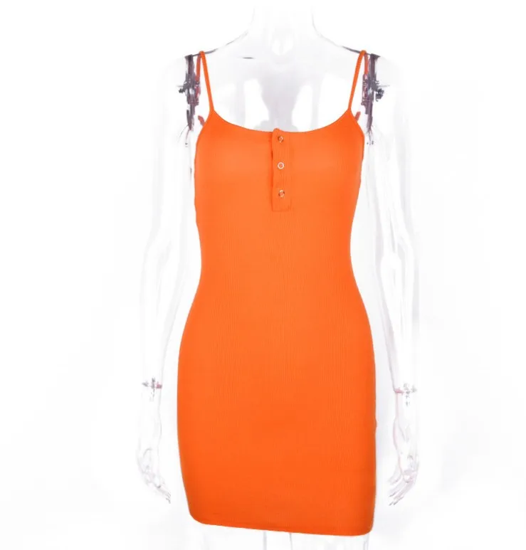 

Knitted Neon Women Mini Dress Sexy Solid Bodycon 2021 Summer Festival Streetwear Clothes Party Elegant Clothing