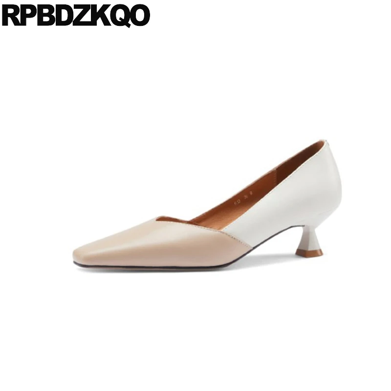 Для офиса на среднем каблуке 10 42 мульти Цветной квадратный носок тонкие 11 43