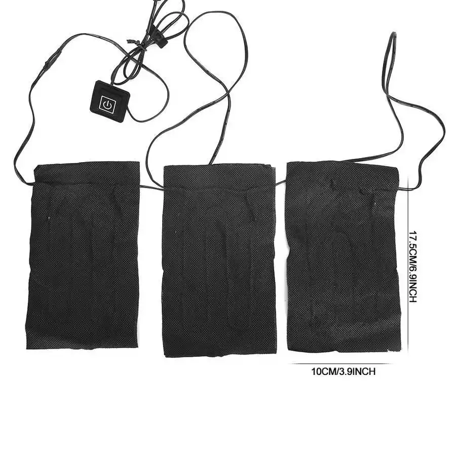 

3In1 Electric Heating Pad 3 Gears Temperature Adjustment Winter Cloth Heating Warm Pad For Cloth Vest Jacket Shoes Socks