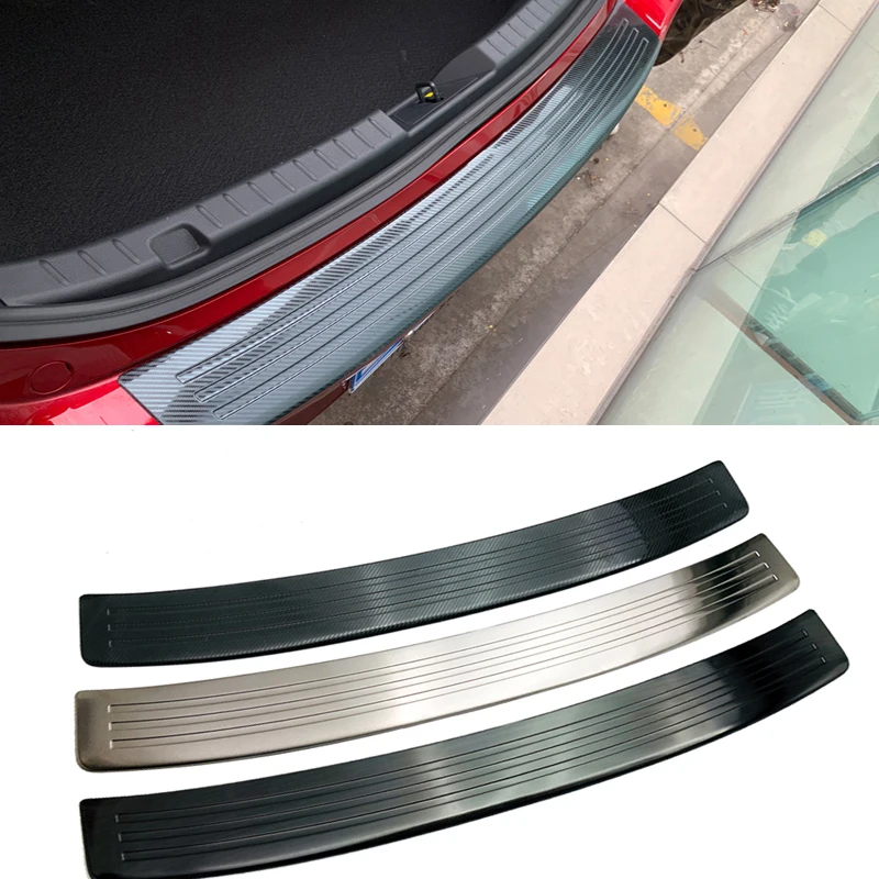 Накладка на заднюю дверь бампера из нержавеющей стали защитная накладка для Mazda 3