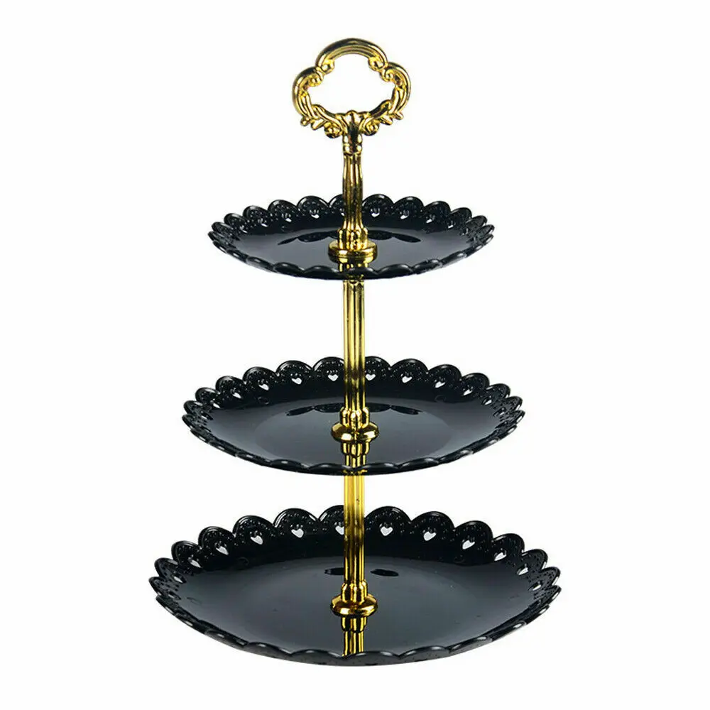 3 Tier Cake Stand Birthday Wedding Party Tableware Kit Tri-layer Food Holder | Дом и сад