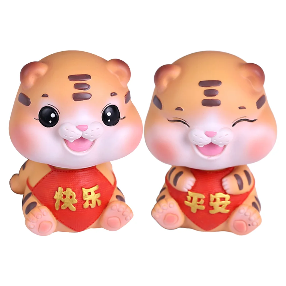 

2 шт., декоративные тигровые животные из смолы