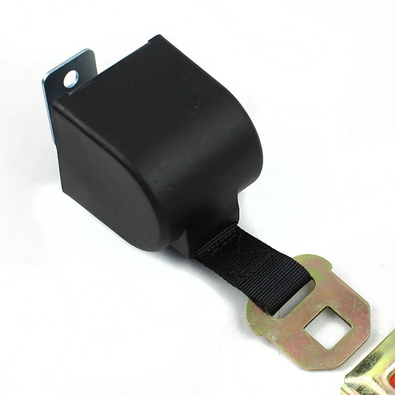 Универсальный ремень безопасности с автоматической блокировкой на две точки крепления FEC028E для палет, грузовых сидений с автоматическим ретрактором.