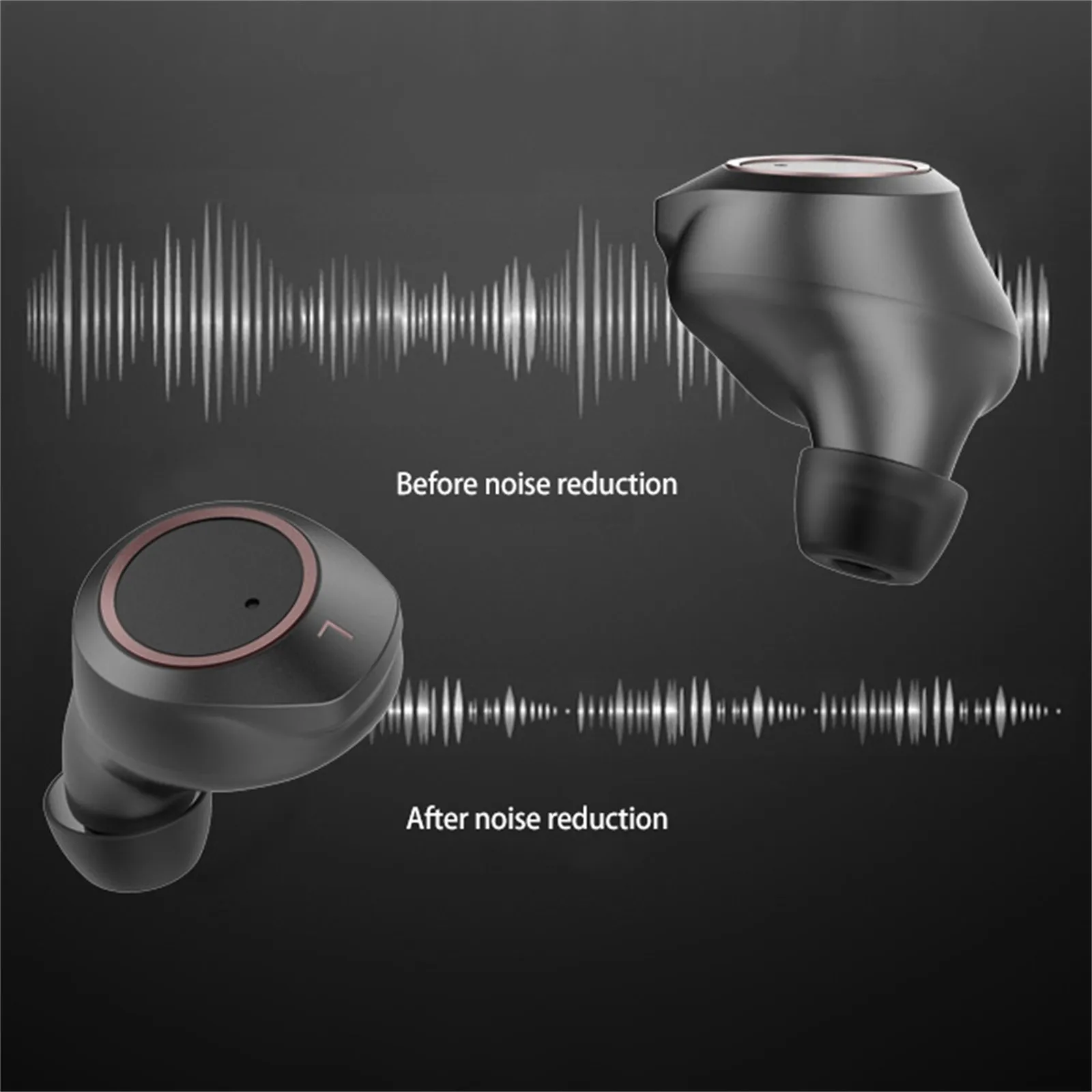 Настоящая Беспроводная bluetooth-гарнитура беспроводные зарядные беруши