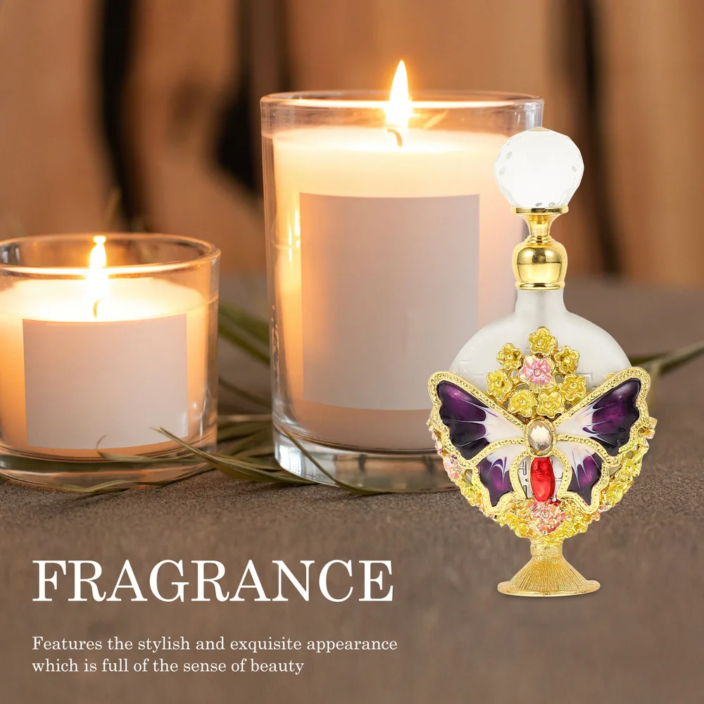 

1Pc 8ml Delicate Essential Oil Bottle Chic Multi-purpose Perfume Glass Bottle