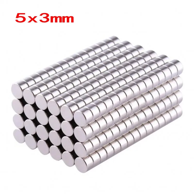 

10/50/100/500 Pcs 5x3 Round NdFeB Neodymium Magnet N35 Super Powerful Small imanes Permanent Magnetic Disc