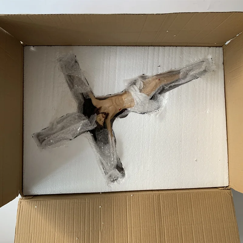 

Jesus Cross Wall Decor Big Orthodox Cross Christ Catholic Cross Resin 60cm