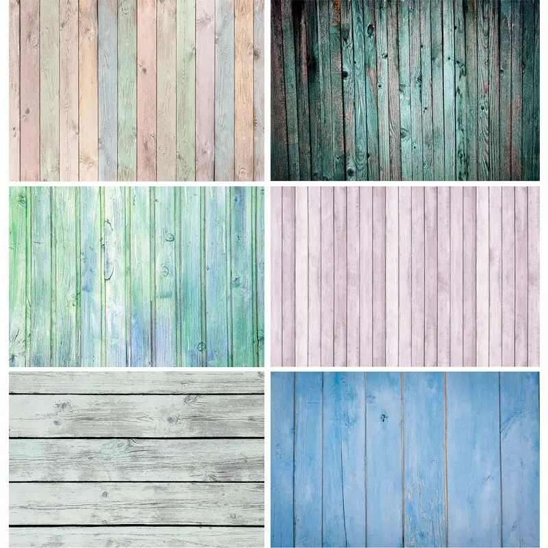 

Wood Floor Texture Photography Backdrops Props Vintage Newborn Baby Portrait Photo Studio Background 21318WQ-1385
