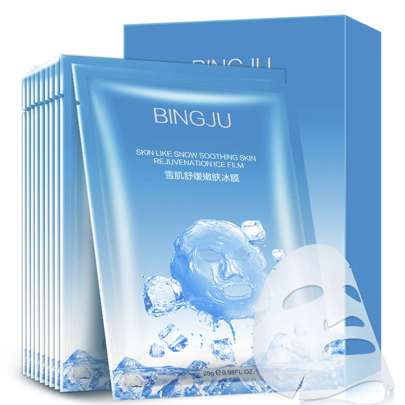Снежная мышечная нежная омоложение кожи ледяная пленка восполняет влагу и