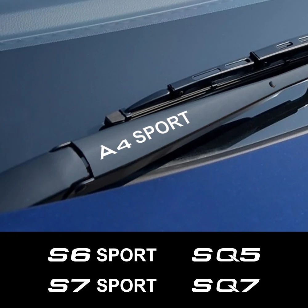 4 шт. автомобильные виниловые наклейки на лобовое стекло для Audi A3 8P A4 B8 A6 S1 S2 S3 S4 S5 S6