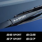 4 шт., автомобильные виниловые наклейки на лобовое стекло для Audi A3 8P A4 B8 A6 S1 S2 S3 S4 S5 S6 S7 S8 SQ5 SQ7