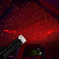 car roof star light interior mini led starry laser atmosphere ambient projector lights usb red auto decoration night lamp bule