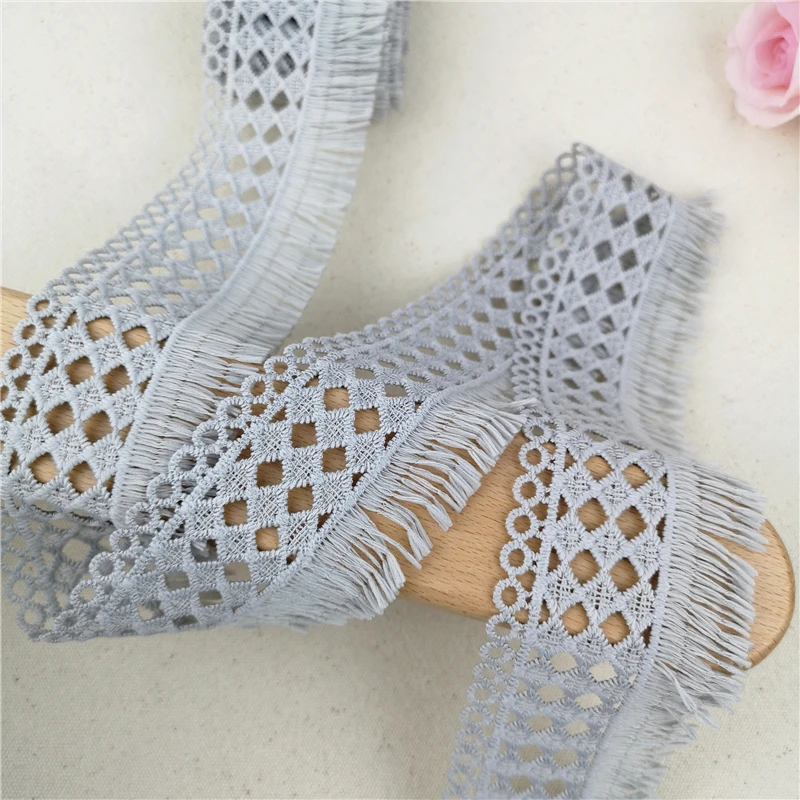 3 метра цена Новинка 6 см широкий синий полиэстер водорастворимый молочный шелк