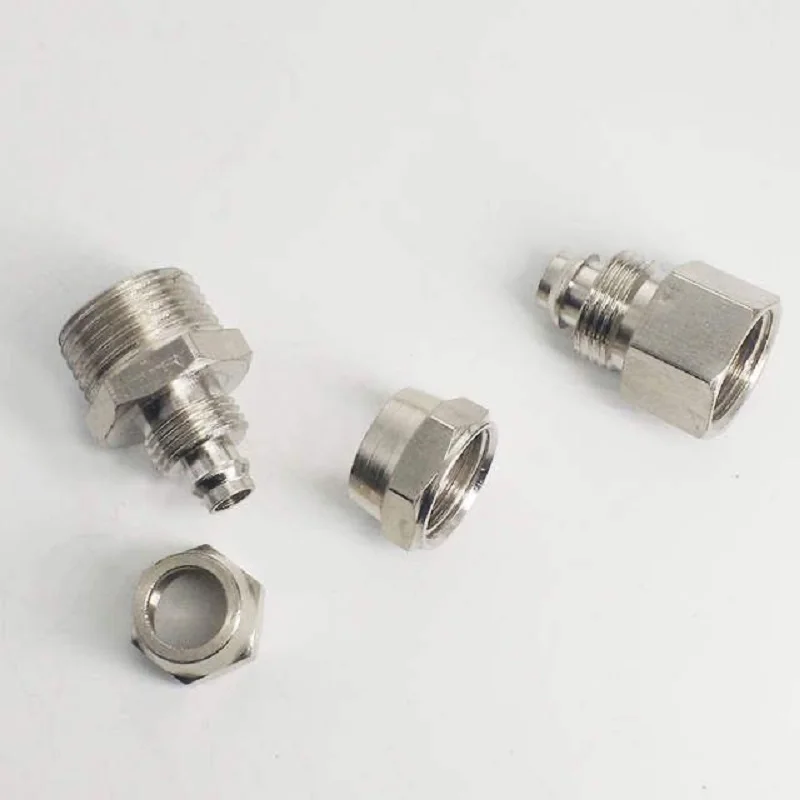 Пневматические Быстроразъемные соединители медный материал резьба PC6-1/8 &quot1/4&quot