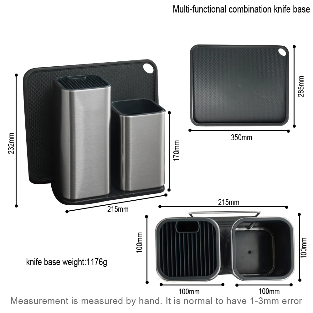 Qing Brand Steel Kitchen Knife Holder Storage Large Capacity Multifunctional Block Stand Tool Cooking Accessories | Дом и сад