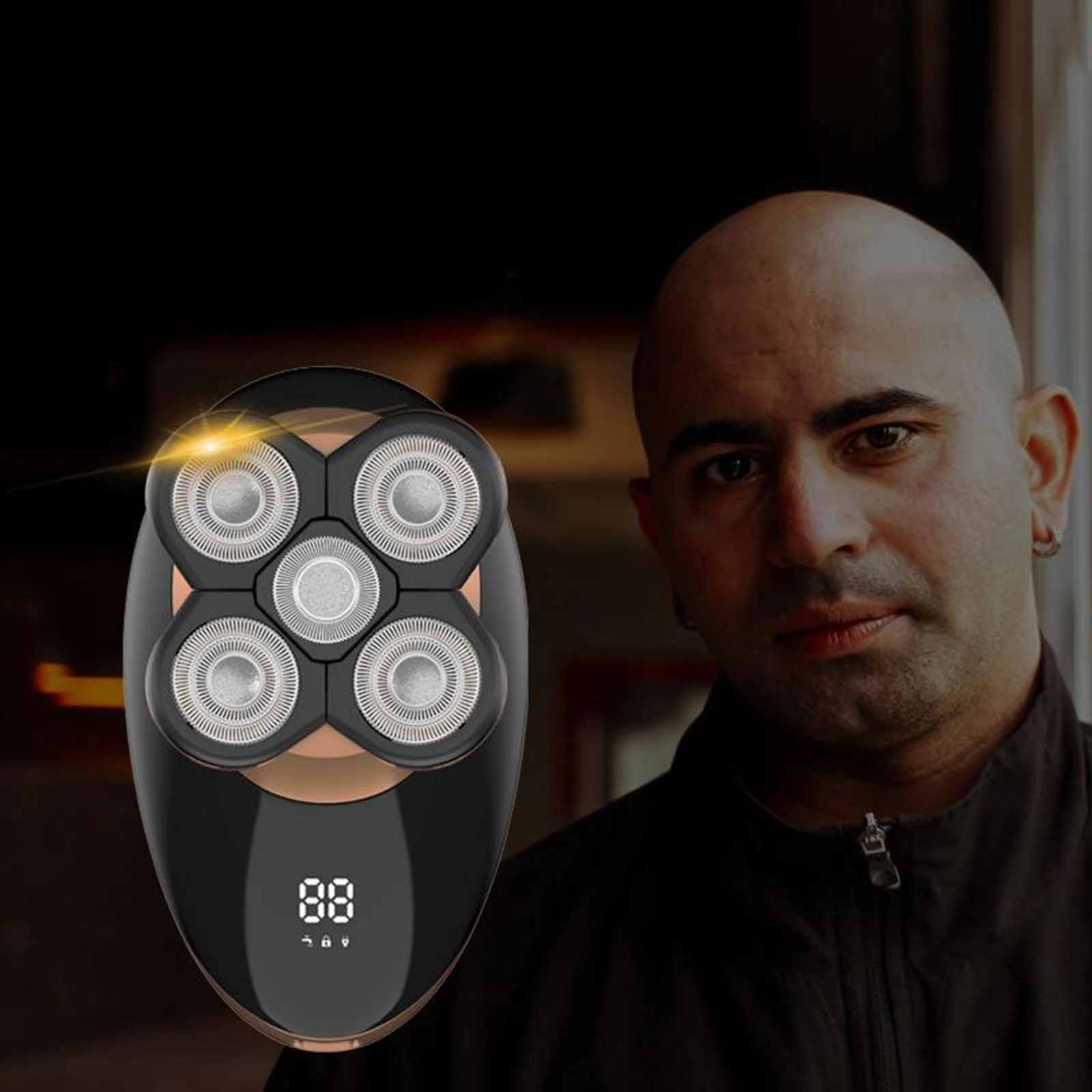 

Electric Shaver for Men Bald Head Hair Trimmer Razor Wet Dry Use LCD display