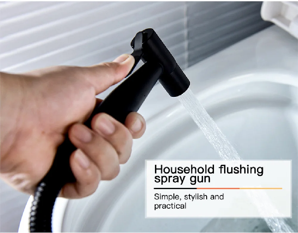 

Handheld Toilet Bidet Sprayer Stainless Steel Toilet Hand Held Bidet Faucet Spray Set Bathroom Self Cleaning Spraye Shower Head