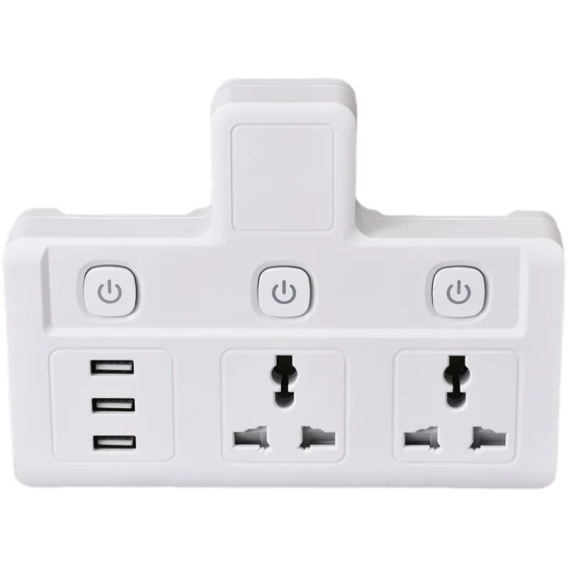 

3 USB Ports Power Power Socket Wall Plug UK Plug with Multi Portable Universal Wall Sockets Strip Extension Adaptor independe