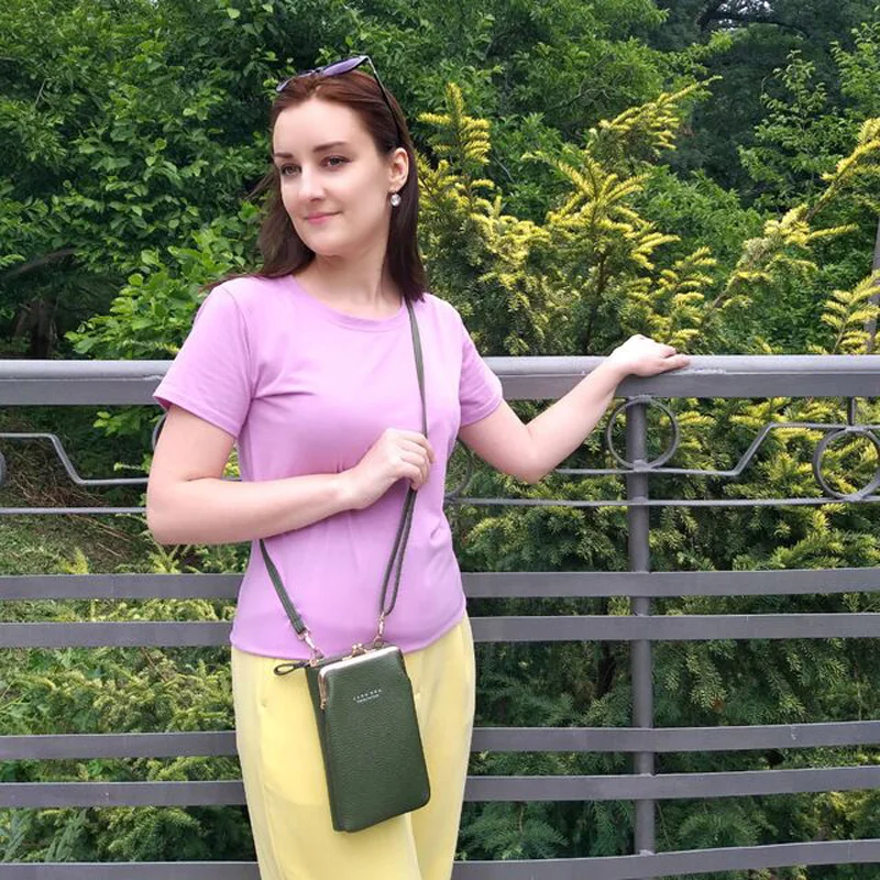 Сумка YOJESSY женская с карманом для сотового телефона сумочка из искусственной
