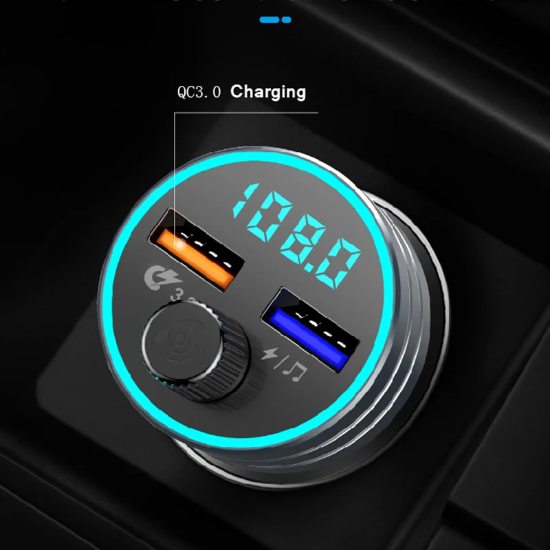 Автомобильный FM передатчик CDEN музыкальный mp3 плеер с U диском Bluetooth 5 0 приемник USB