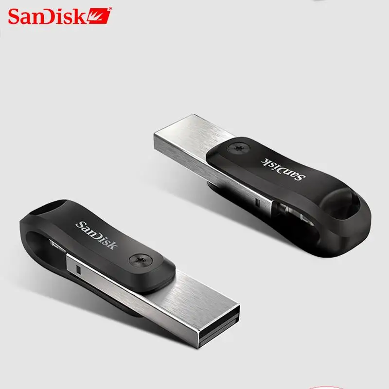 

SanDisk New USB Flash Drive iXPand U Disk OTG Lightning USB3.0 Stick 256GB 128GB For iPhone & iPad SDIX60N Rotatable Pendrive