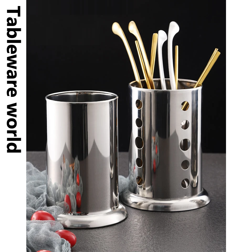 

304 нержавеющая сталь, трубка для палочек, увеличенная кухонная посуда, корзина, ресторан, ложка, шпатель, банка для хранения