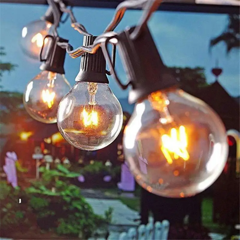 

G40 LED Globe Retro Bulb Round String Lights Outdoor Waterproof Hanging Lights Christmas Balcony Wedding Garden Party Decor