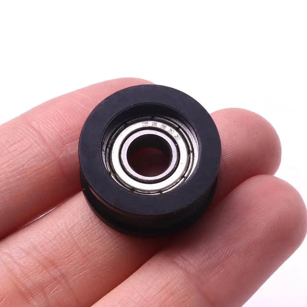 10 шт. Высокоуглеродистая сталь встроенный u рифленый направляющий шкив