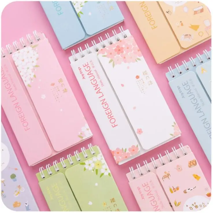 1 шт. Kawaii иностранных английские слова Язык словарь блокнот исследования письменный читать книги планировщик Эсколар. канцелярских принадлежностей