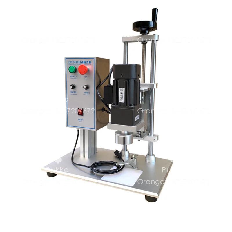 

Semi-automatic Desktop Electric Screw Capping Machine Working Aluminum Head For Plastic/Glass Bottle