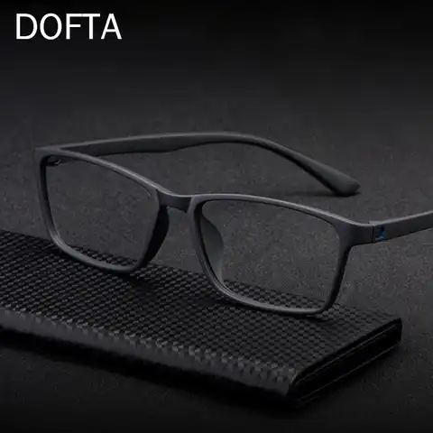 Ультралегкие очки DOFTA TR90 в оправе, мужские Оптические очки для близорукости, мужские пластиковые бриллиантовые очки 5196A